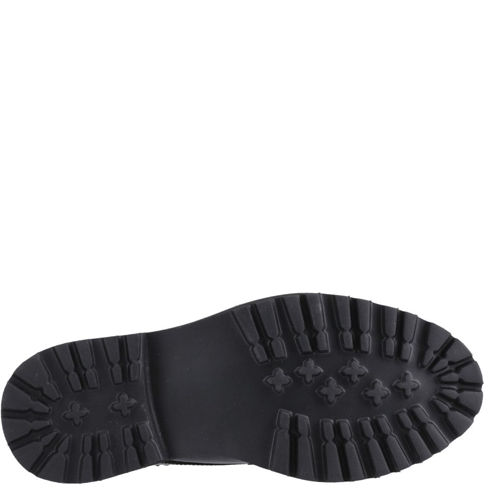 Hush Puppies Gabi Lace Up Patent XL Senior School Shoes