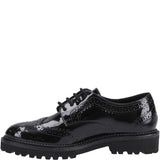 Hush Puppies Gabi Lace Up Patent XL Senior School Shoes