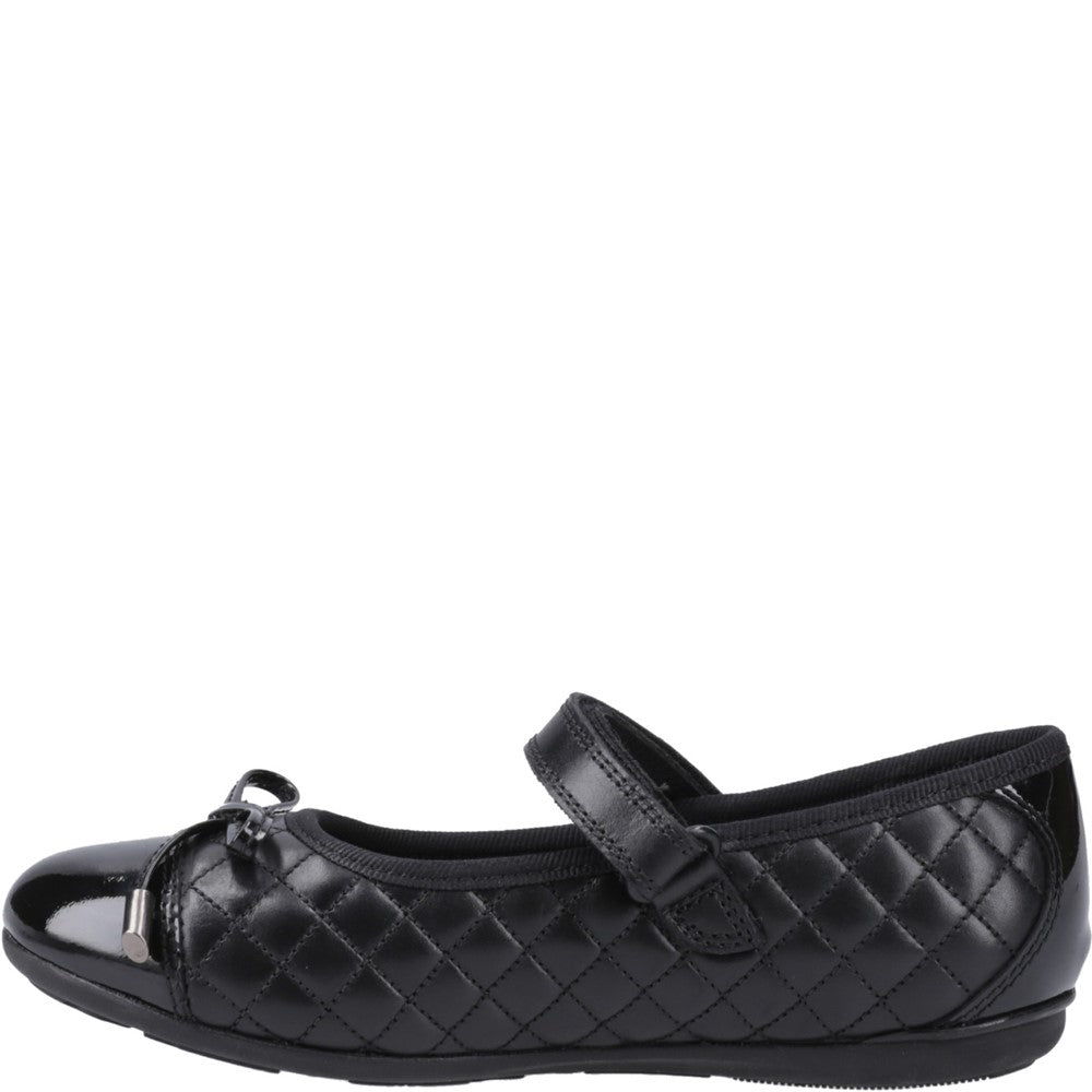 Hush Puppies Lottie Quilt Ballerina Junior School Shoes