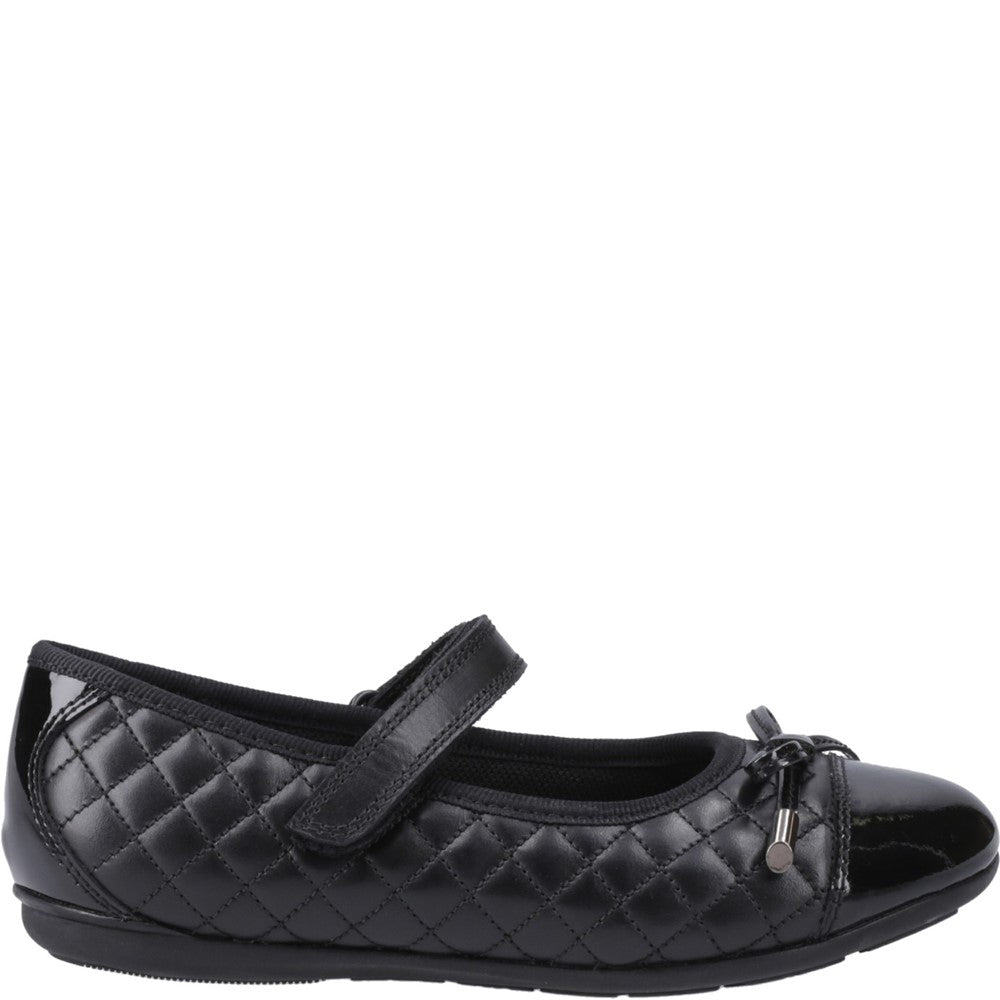 Hush Puppies Lottie Quilt Ballerina Junior School Shoes