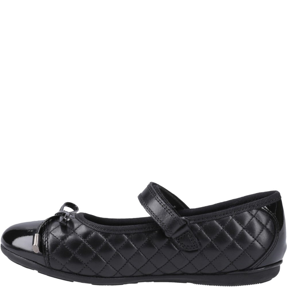 Hush Puppies Lottie Quilt Ballerina Senior School Shoes