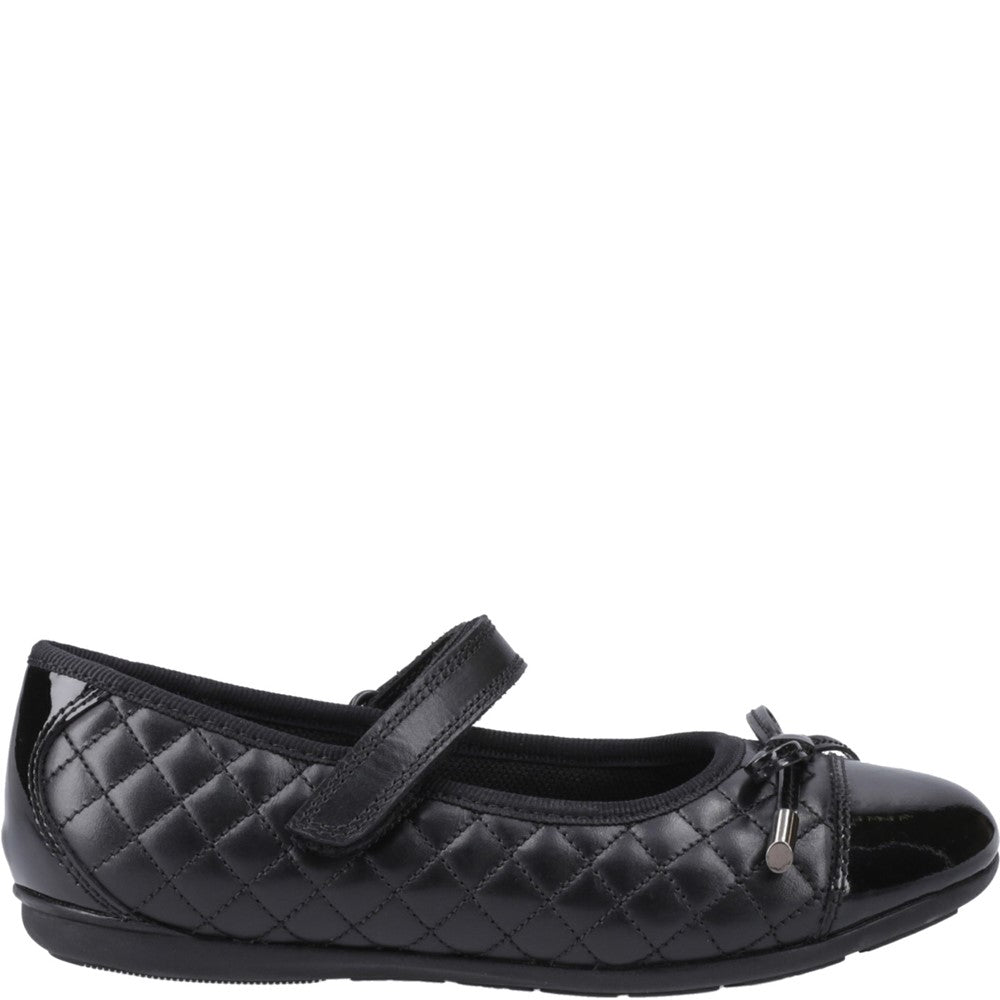 Hush Puppies Lottie Quilt Ballerina Senior School Shoes