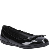 Hush Puppies Lillie Ballerina Patent Senior School Shoes