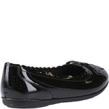 Hush Puppies Lillie Ballerina Patent Senior School Shoes