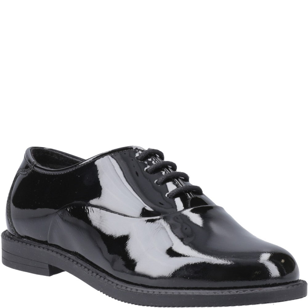 Hush Puppies Nellie Patent XL Senior School Shoes