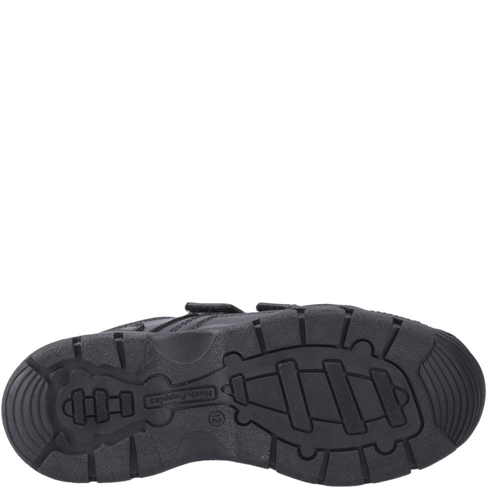 Hush Puppies Tristen Touch Fastening Junior School Shoes