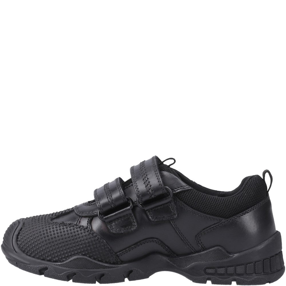 Hush Puppies Tristen Touch Fastening Junior School Shoes