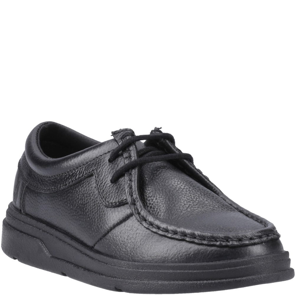 Hush Puppies Ronan Mocc Toe Junior School Shoes