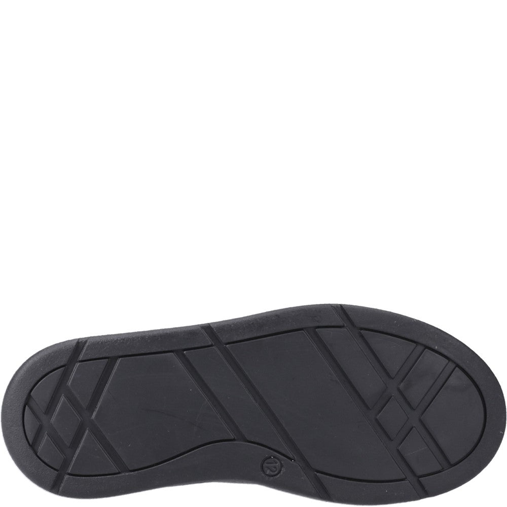 Hush Puppies Ronan Mocc Toe Junior School Shoes