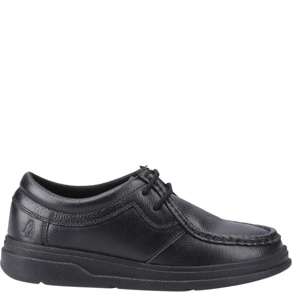 Hush Puppies Ronan Mocc Toe Junior School Shoes