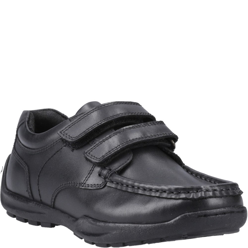 Hush Puppies Maddox Touch Fastening Junior School Shoes