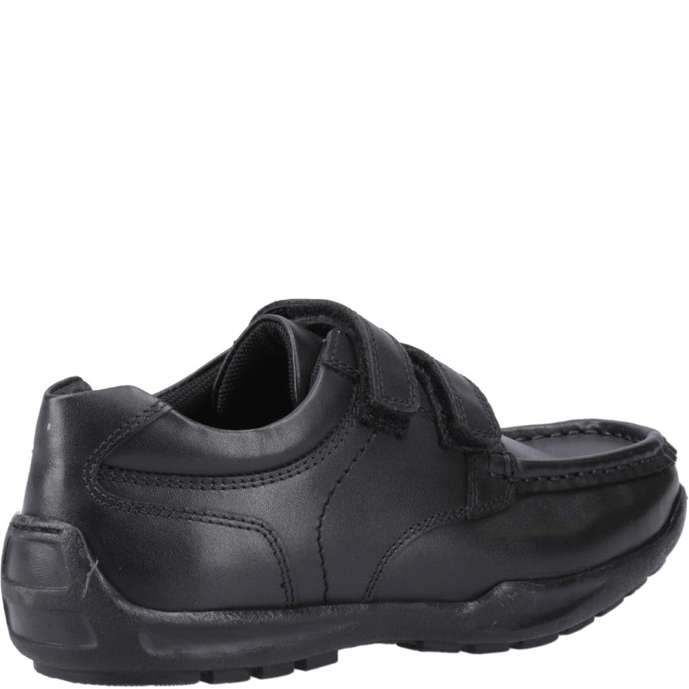 Hush Puppies Maddox Touch Fastening Junior School Shoes