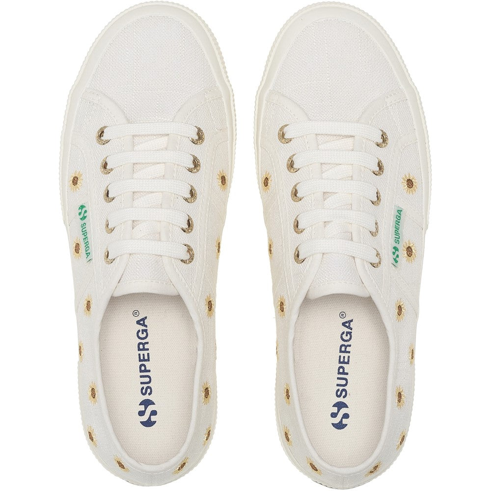 Superga Embroidery Linen Sunflower Trainer