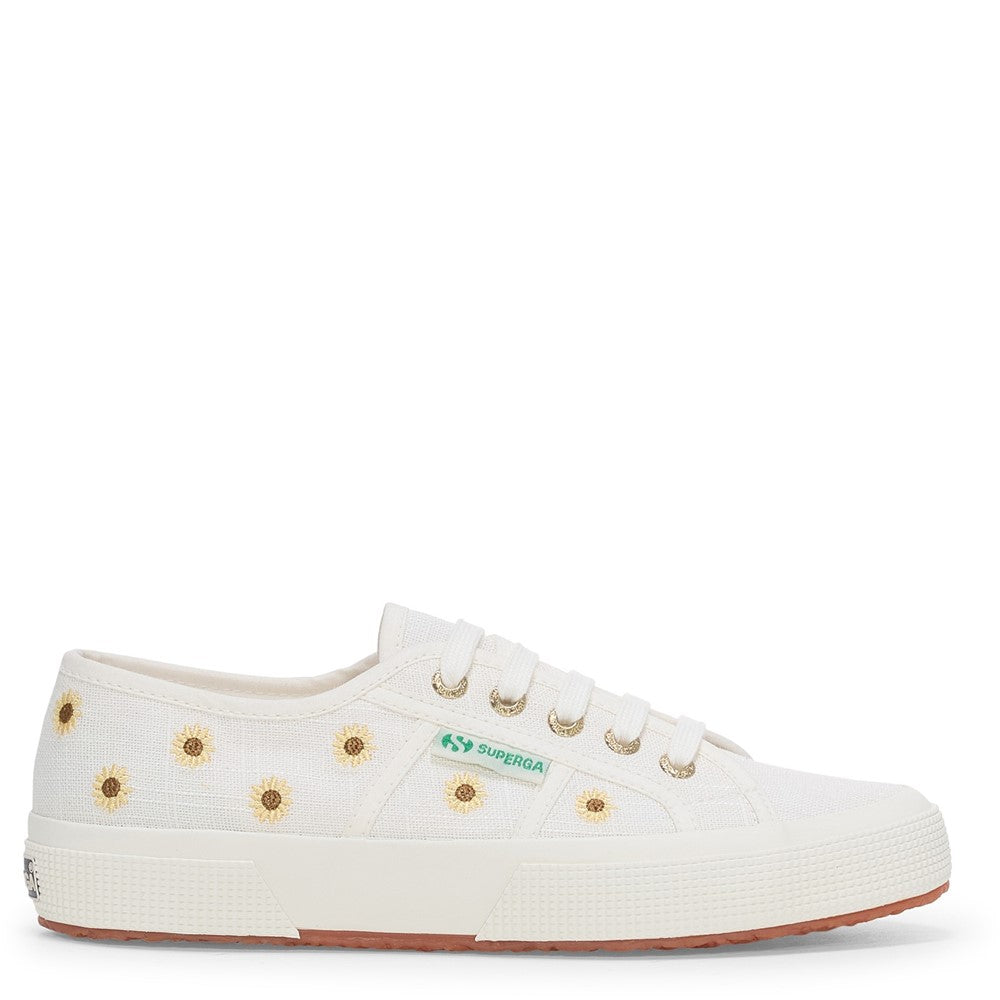 Superga Embroidery Linen Sunflower Trainer
