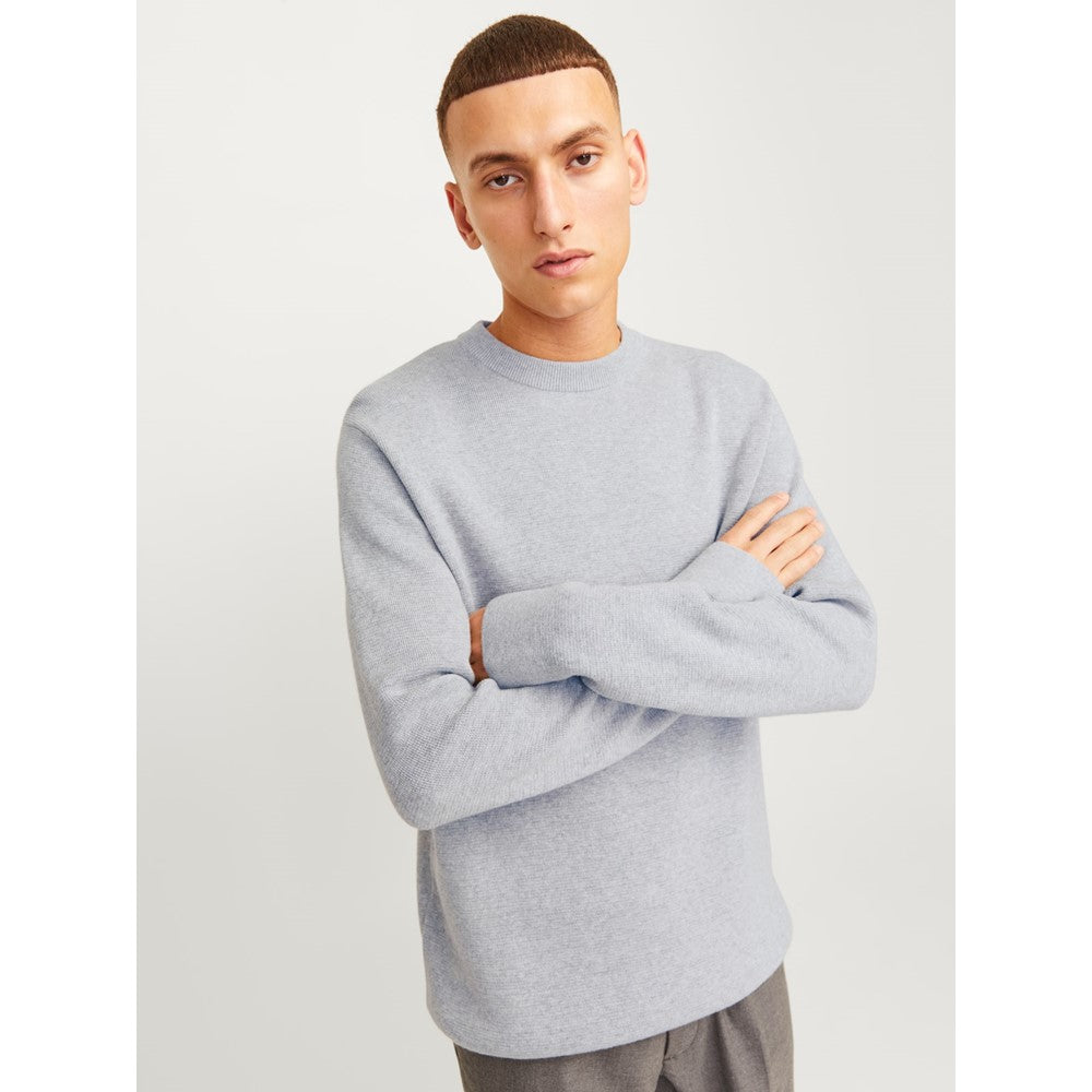 Mens Jack & Jones Milano Stitch Sweat Shirt Light Grey – Brantano