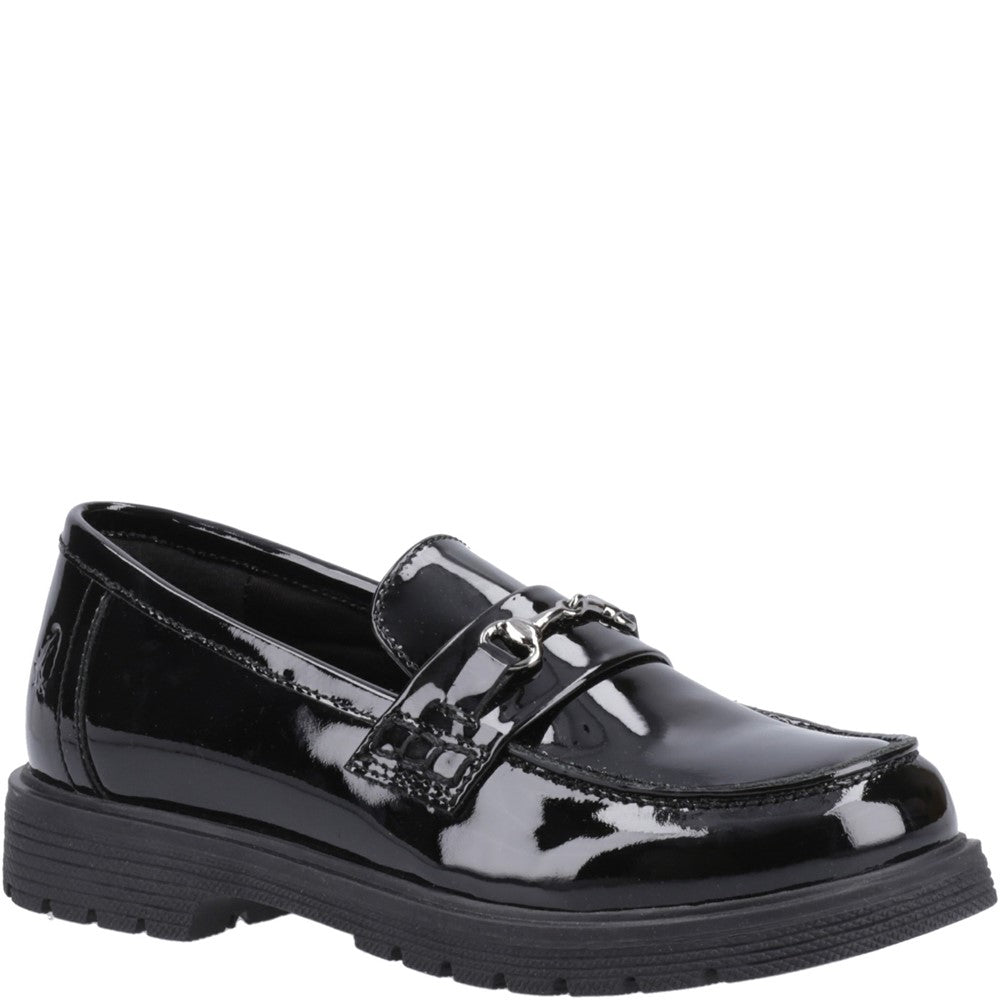 Hush Puppies Lydia Patent Senior School Shoes Size 7