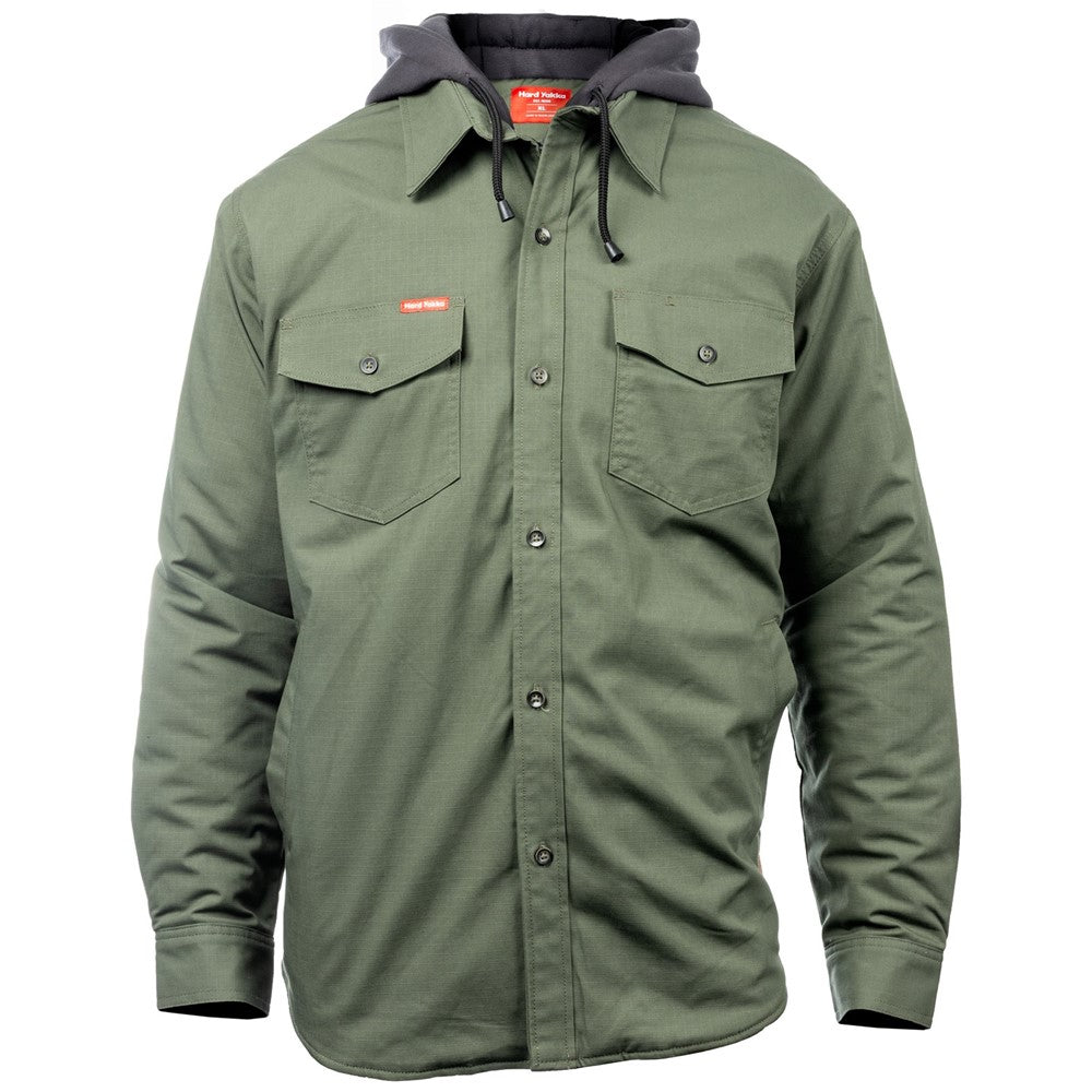 Hard Yakka Quilted Solid Shacket