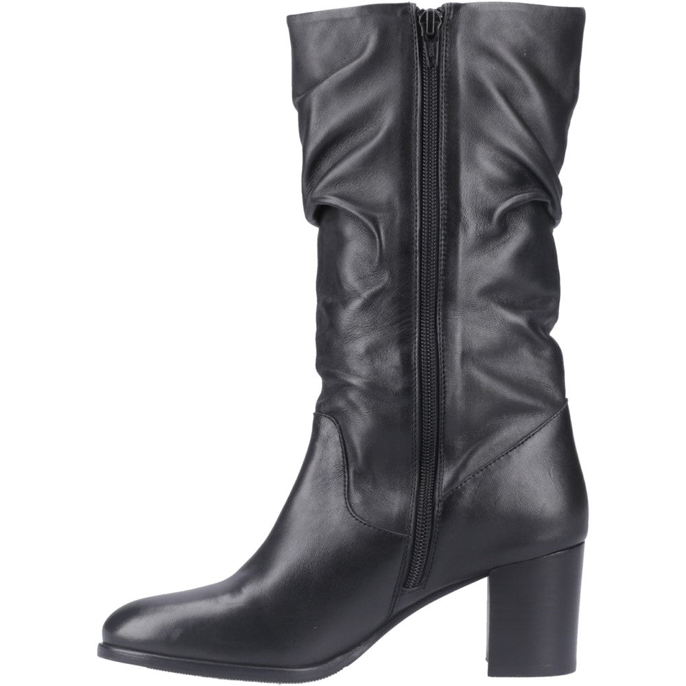 Hush Puppies Cosima Leather Ruched Boot