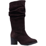Hush Puppies Cosima Suede Ruched Boots