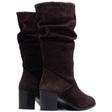Hush Puppies Cosima Suede Ruched Boots