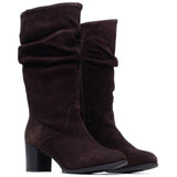 Hush Puppies Cosima Suede Ruched Boots