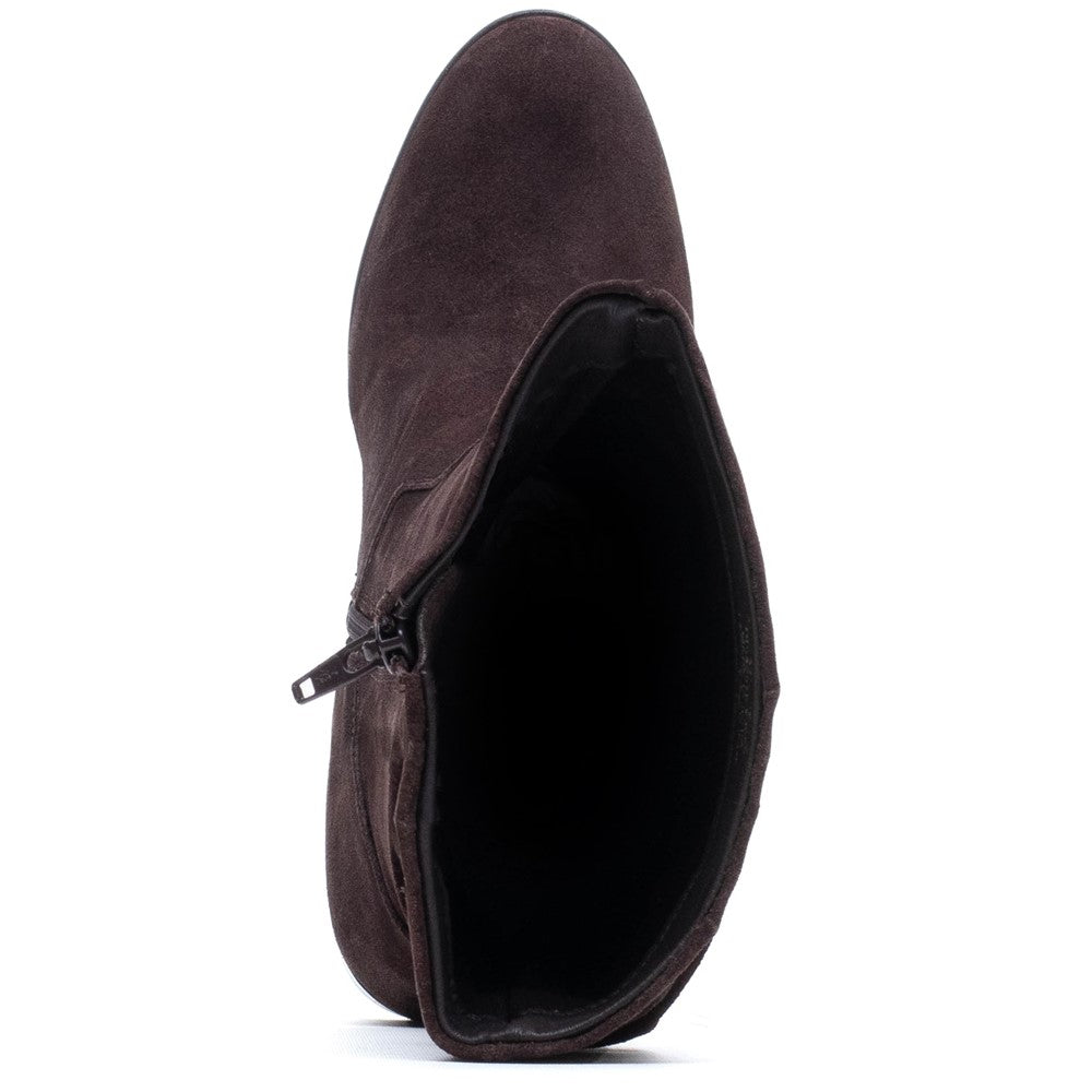 Hush Puppies Cosima Suede Ruched Boots