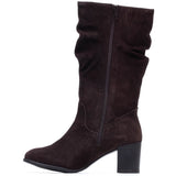 Hush Puppies Cosima Suede Ruched Boots
