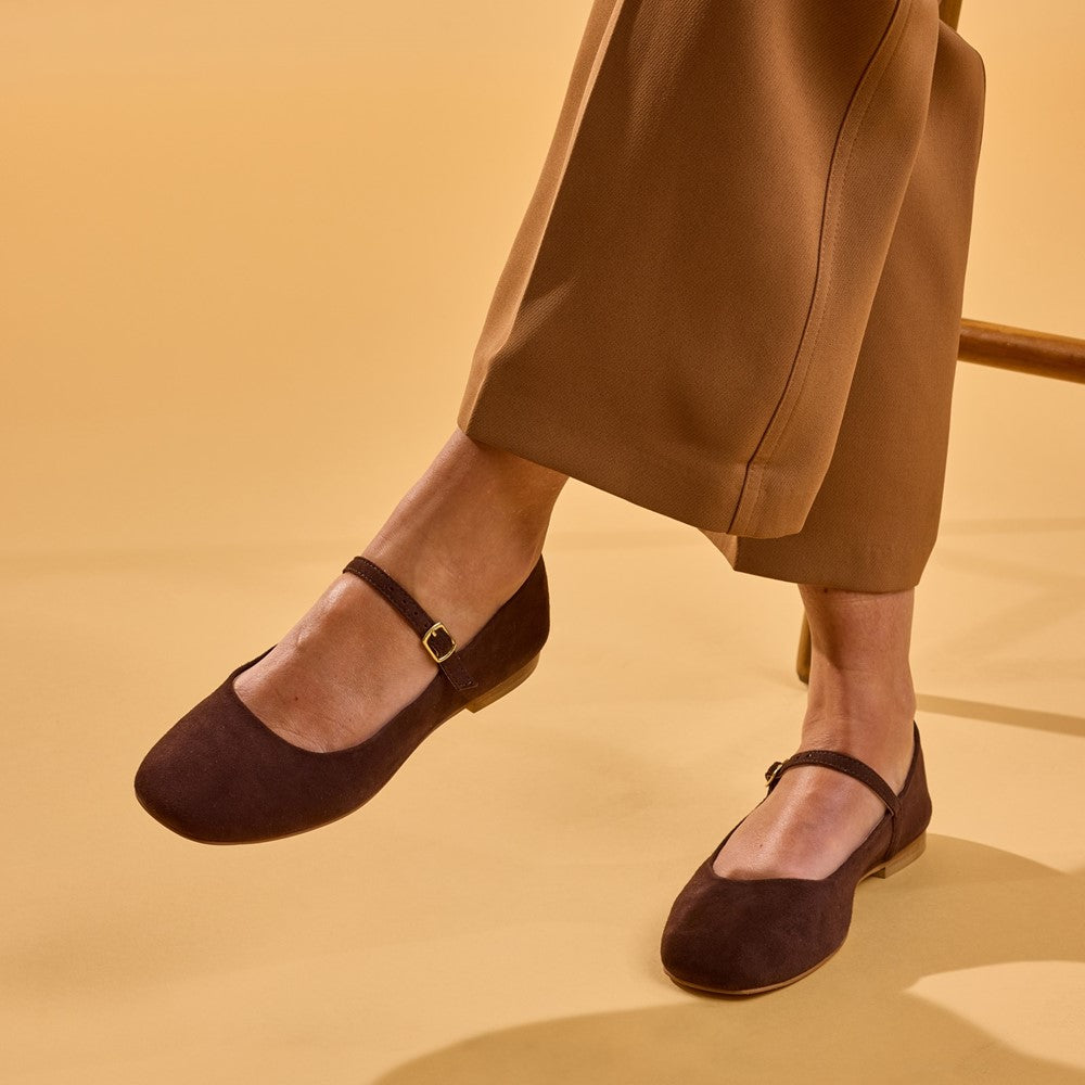 Hush Puppies Pasha Suede Ballerinas