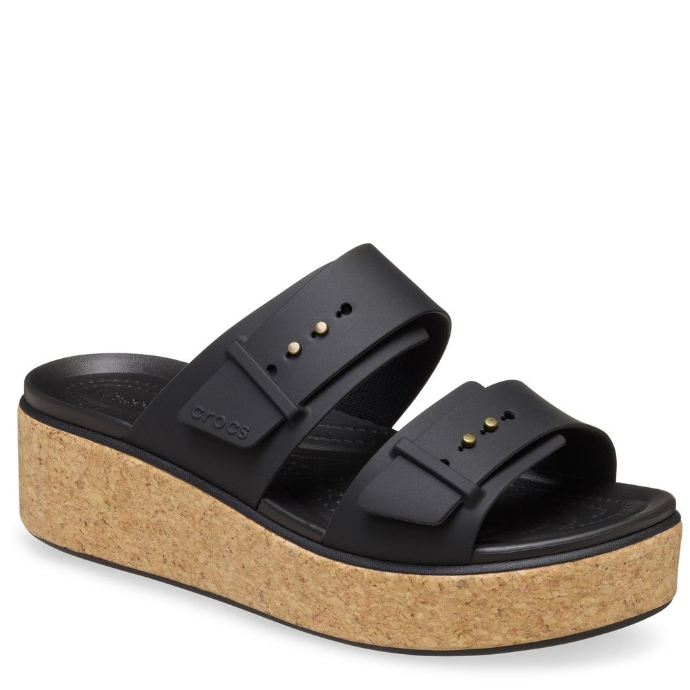 Crocs Brooklyn Buckle Low Wedge