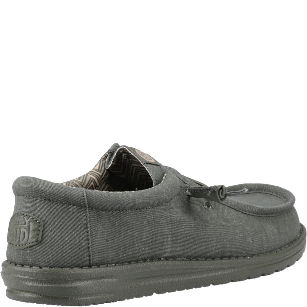 HEYDUDE Wally Stretch Canvas Slip on Shoe