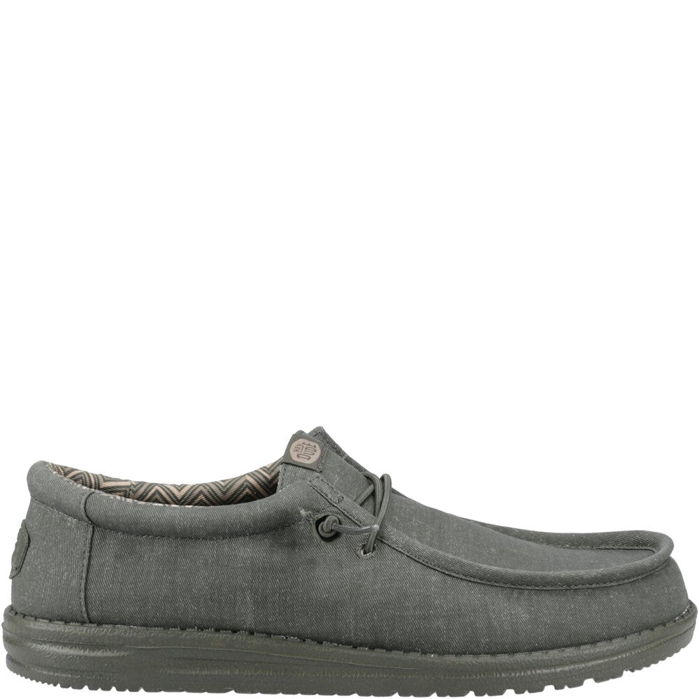 HEYDUDE Wally Stretch Canvas Slip on Shoe