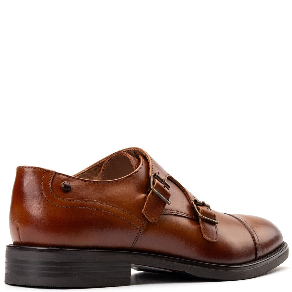 Base London Taper Double Monk Shoes