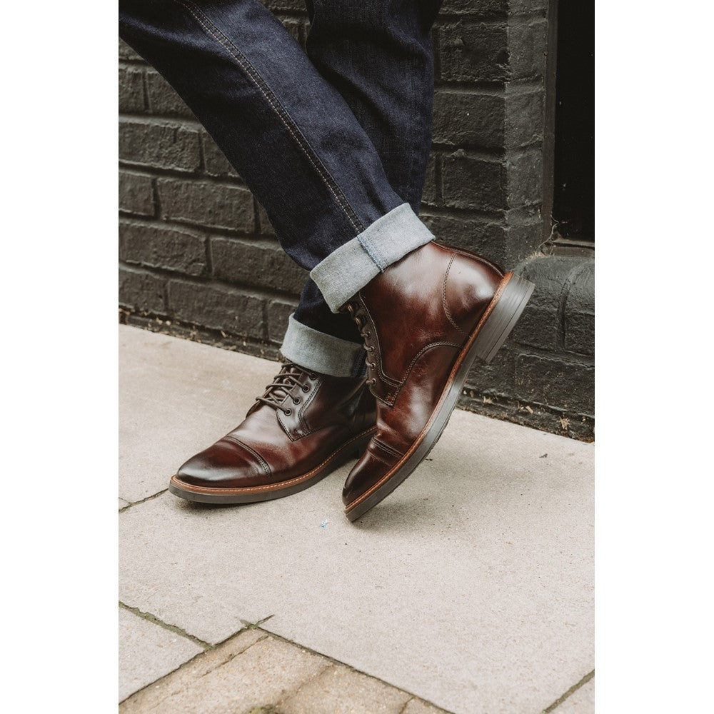 Base London Plymouth Toe Cap Boots