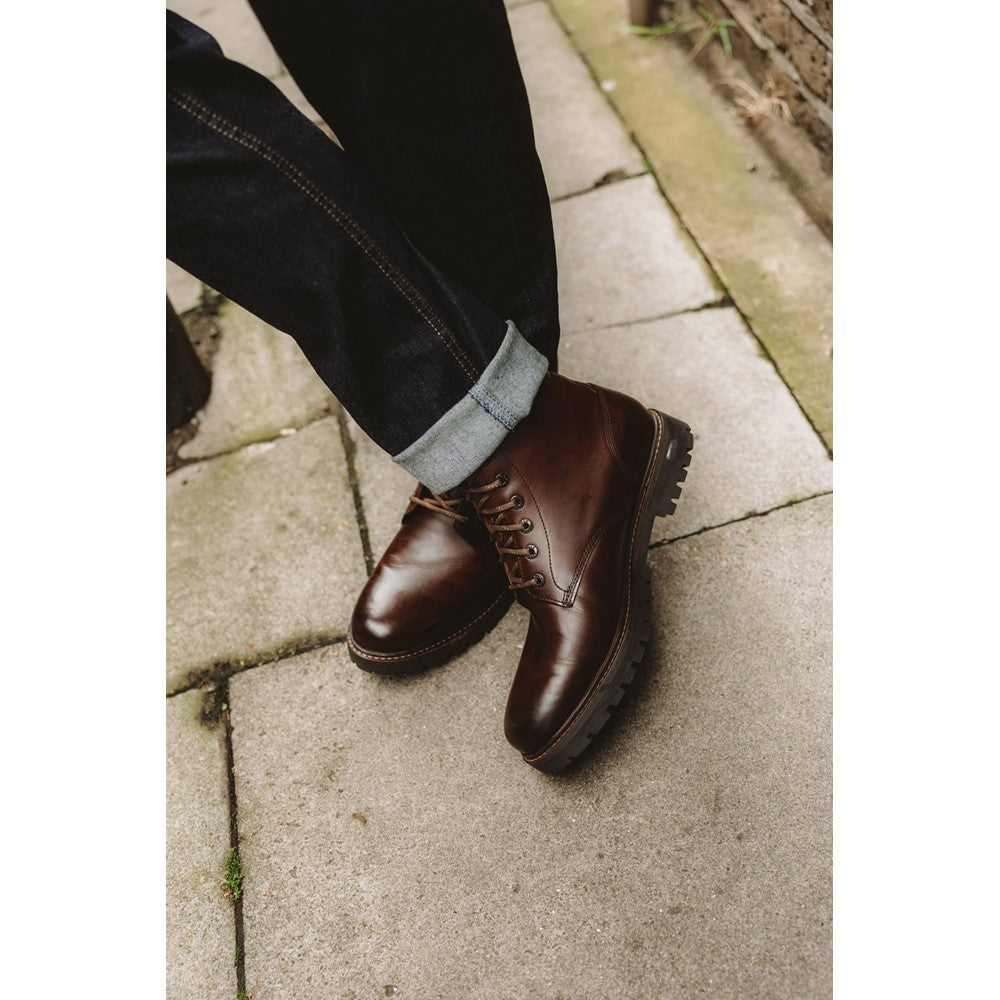 Base London Nickel 7 Eyelet Boots