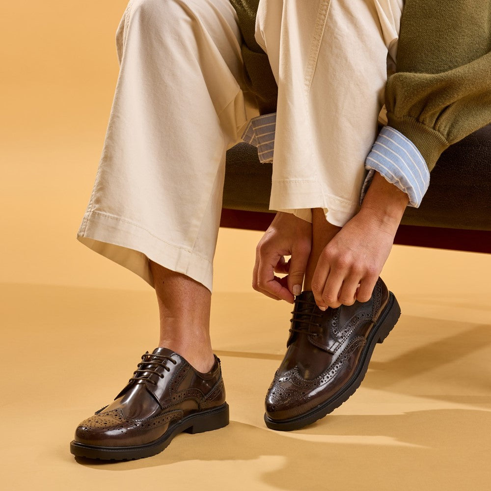 Hush Puppies Verity Hi-Shine Brogue