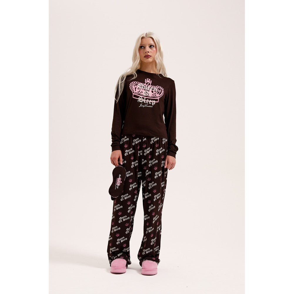 Juicy Couture Queen Of Sleep Ls Pyjama Set