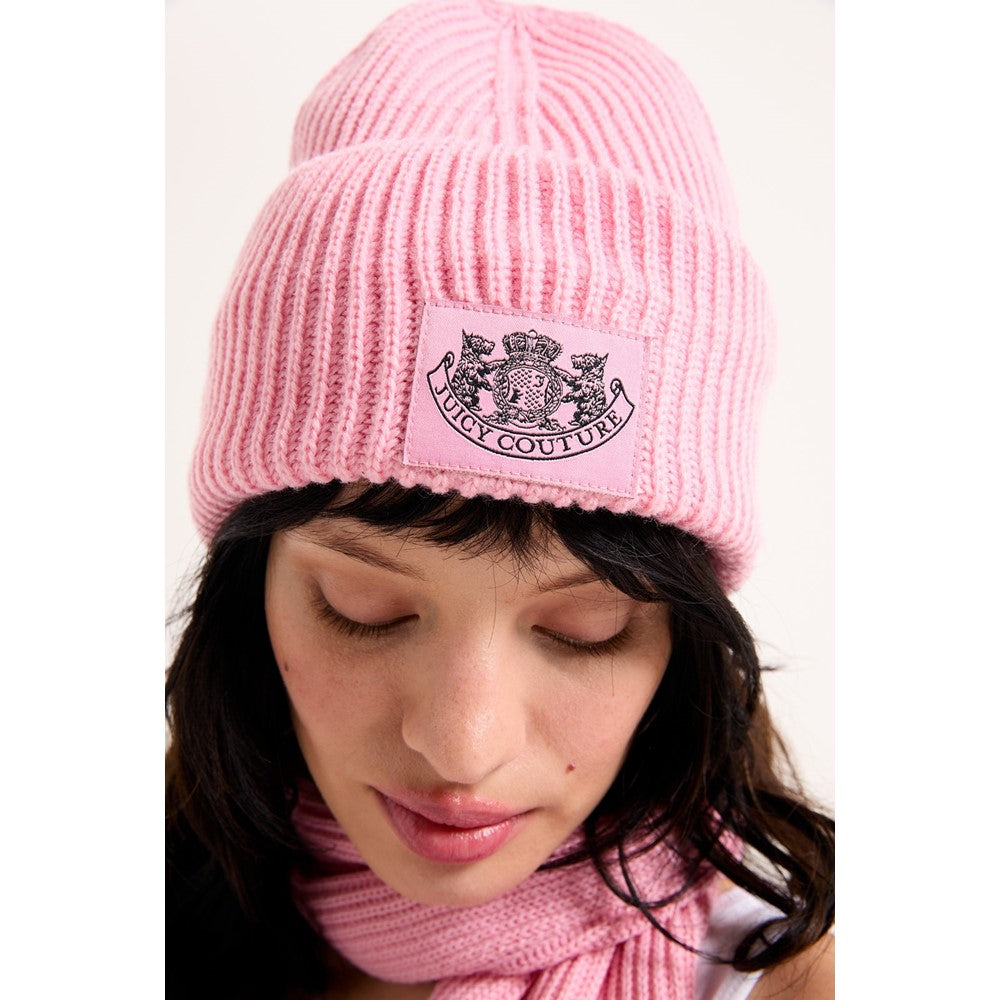 Juicy Couture Crest Scarf and Beanie Set