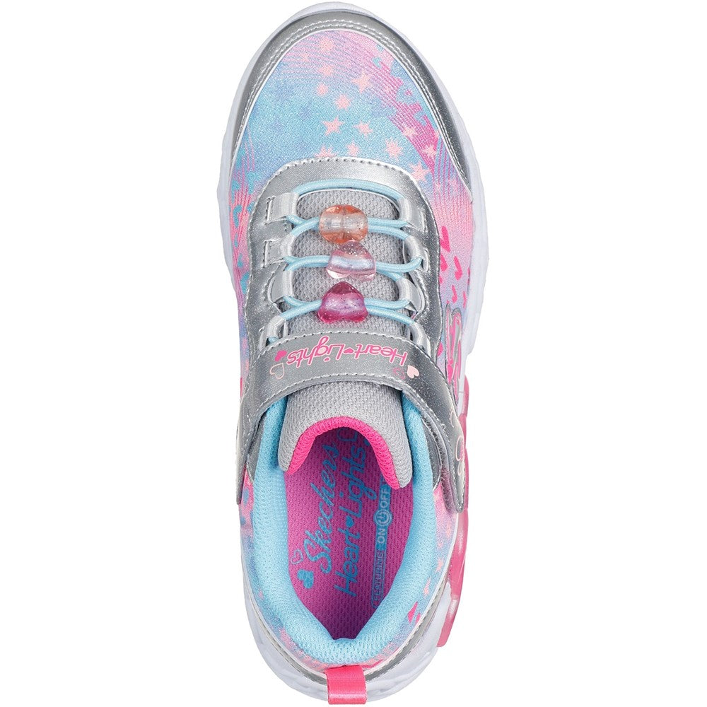 Skechers Infinite Heart Lights Heart Jewels Trainer