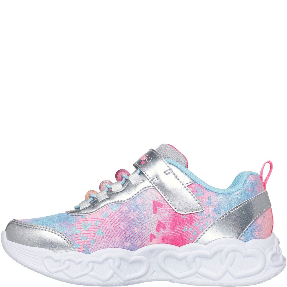 Skechers Infinite Heart Lights Heart Jewels Trainer