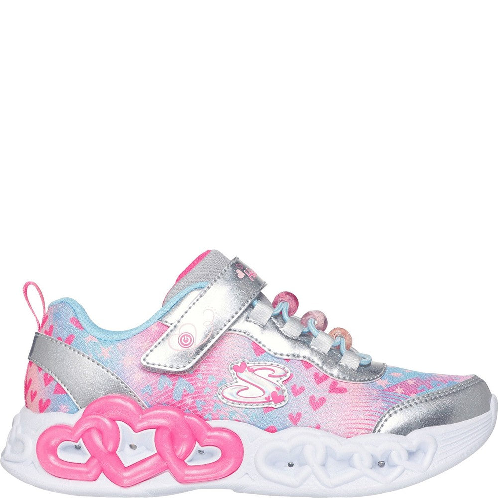 Skechers Infinite Heart Lights Heart Jewels Trainer