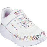 Skechers Uno Lite Heart Craze Trainers