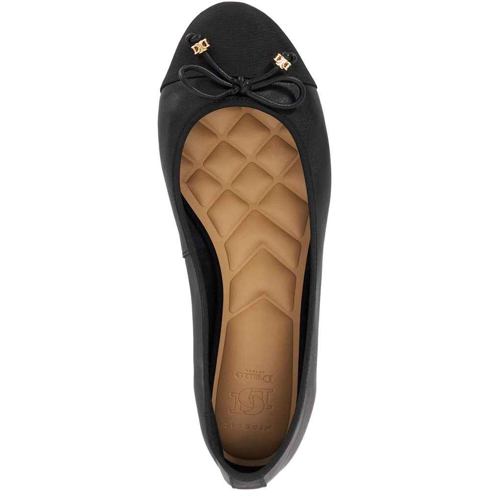 Dune Hallo Wide Fit Ballerinas