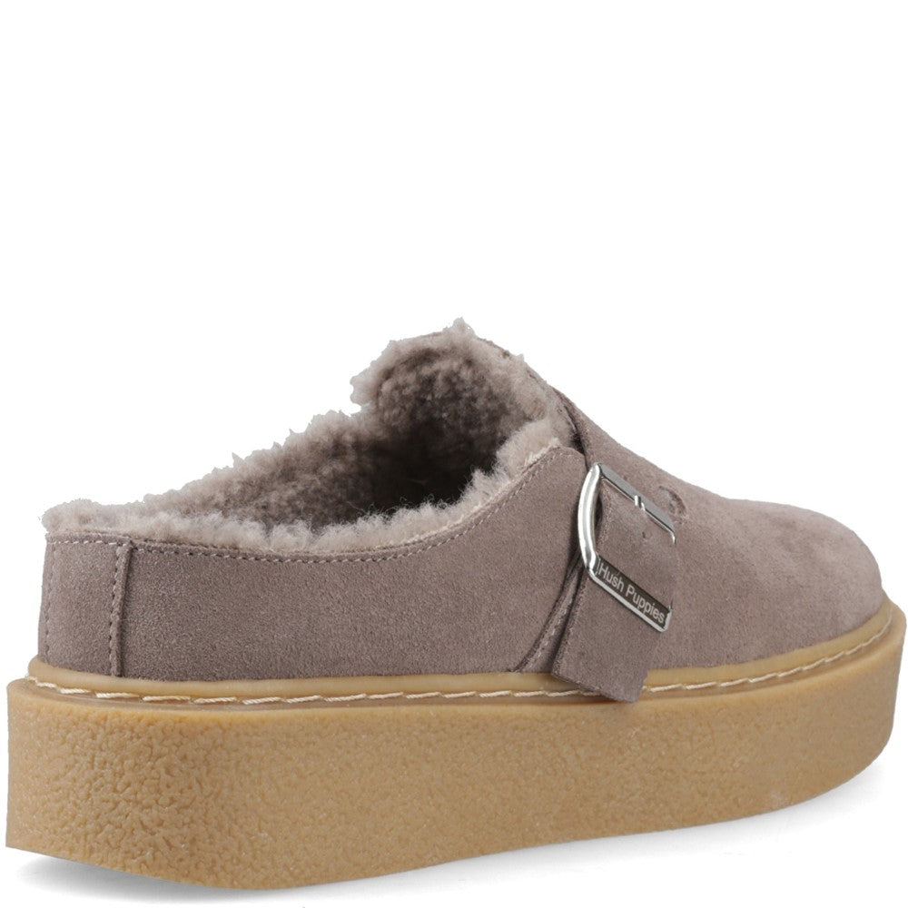 Hush Puppies Blanche Fur Mules