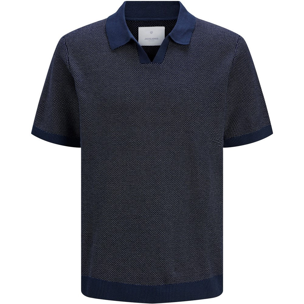 Jack & Jones Premium split neck knitted polo