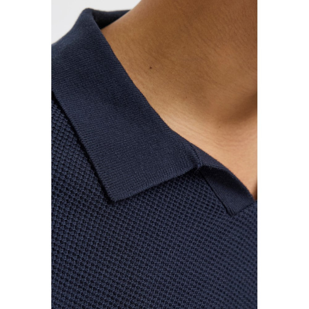 Jack & Jones Premium split neck knitted polo