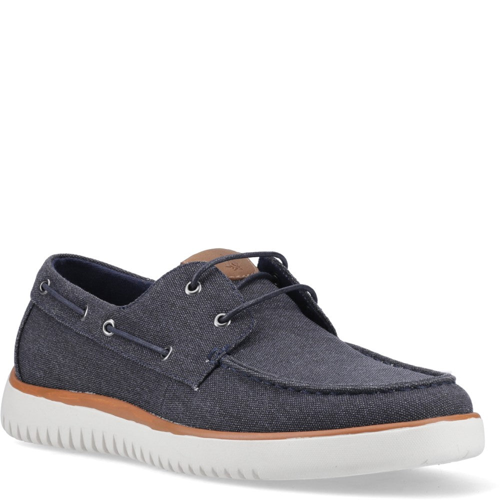 Hush Puppies Daniel Canvas Boat Shoes