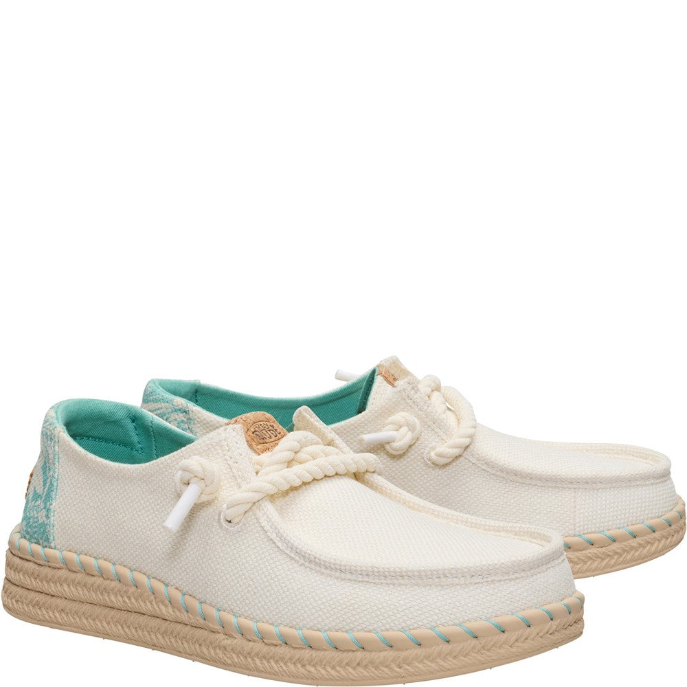 HEYDUDE Wendy Espadrille Hibiscus Shoes