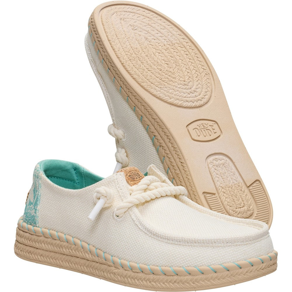 HEYDUDE Wendy Espadrille Hibiscus Shoes