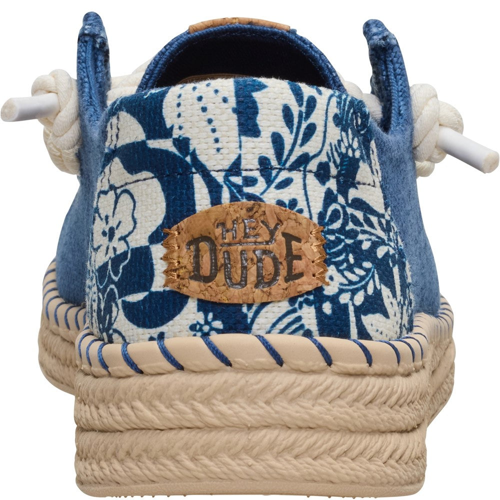 HEYDUDE Wendy Espadrille Hibiscus Shoes
