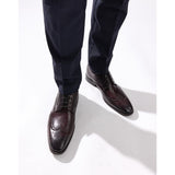 Base London Steeple Washed Brogue Shoes